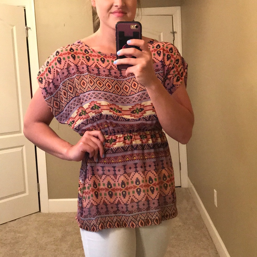 Aztec Print Shirt